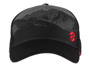 GHOST Kšiltovka Double G black/grey/red