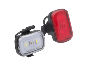 BLACKBURN Sada světel Click USB Black přední + zadní