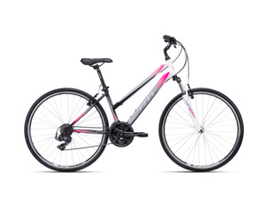 CTM Jessie matná černá/růžová