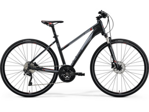 MERIDA Crossway 600 Lady matt dark grey (red/silver)