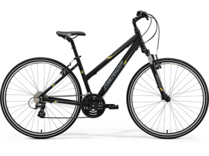 MERIDA Crossway 15-V Lady matt black (yellow/grey)