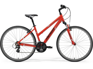 MERIDA Crossway 10-V Lady matt red (white/black)
