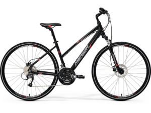MERIDA Crossway 40-D Lady matt black (red/grey)