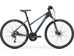 MERIDA Crossway 600 Lady Matt Dark Grey (Red/Silver Grey)