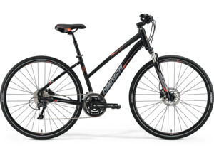 MERIDA Crossway 300 Lady matt black (signal red/grey)