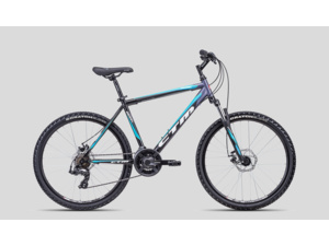 CTM REBEL matná černá/modrá