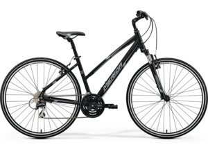 MERIDA Crossway 20-V Lady matt black (white/grey)