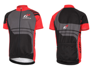 GHOST Dres dětský krátký rukáv black/red