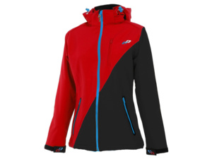 GHOST Bunda Softshell Black/red dámská