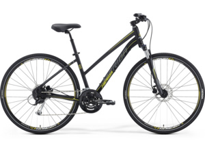 MERIDA Crossway 100 Lady Matt Black (Yellow/Grey)