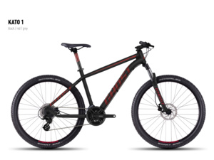 GHOST Kato 1 black/red/gray - S