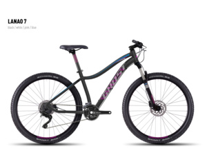GHOST Lanao 7 black/white/pink/blue - XS