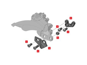 GHOST Adaptér přesmykače AMR 29 Shimano