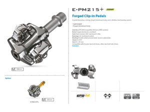 EXUSTAR Pedály MTB PM215+ černé