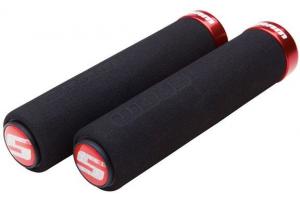 SRAM Gripy Locking Foam pěnové černé s červenou objímkou