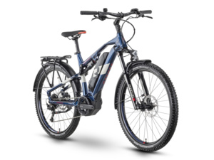 Raymon CrossRay FS E 4.0 27.5" darkblue/lightgrey/red