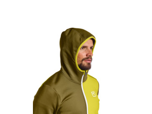 Mikina s kapucí ORTOVOX Fleece Petrol Blue