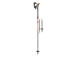Skialpové hole LEKI Tour Stick Vario Carbon Pastellorange/Coolgrey/White