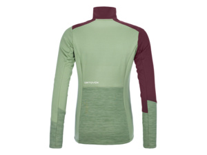 Dámská mikina ORTOVOX Fleece light zip neck Green Forest