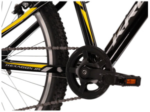 KROSS Hexagon JR 1.0 BlackSilverYellow 1