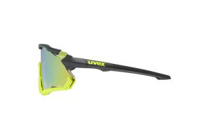 Brýle UVEX Sportstyle 228 Black Lime MatMirror Yellow 1