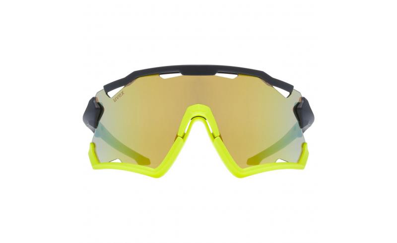 Brýle UVEX Sportstyle 228 Black Lime MatMirror Yellow 2