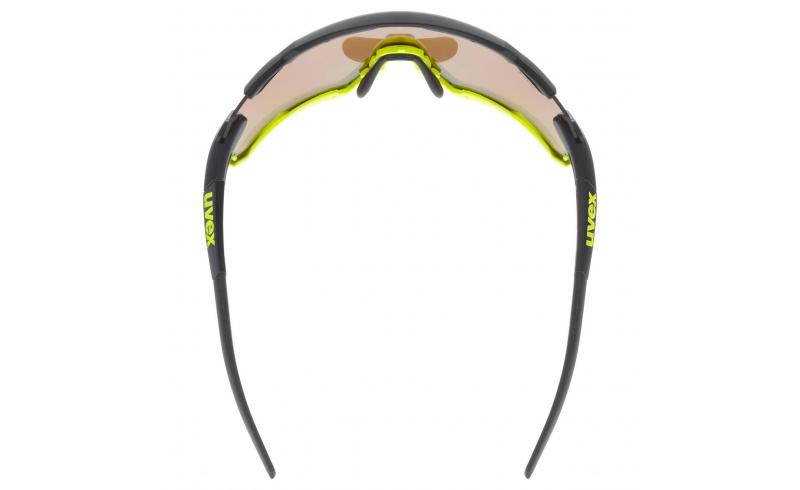 Brýle UVEX Sportstyle 228 Black Lime MatMirror Yellow 4