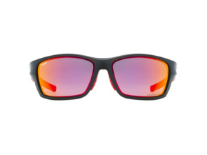 Brýle UVEX Sportstyle 232 P Black Mat RedPolavision Mirror Red 2