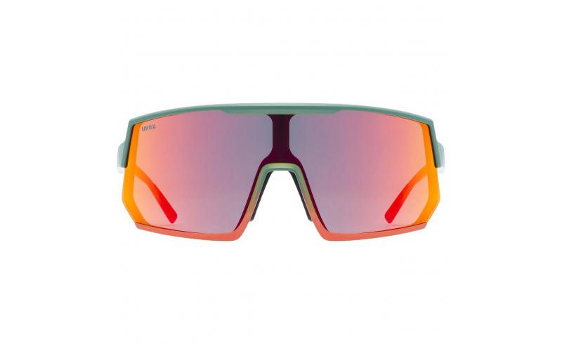 Brýle UVEX Sportstyle 235 Moss Green Grapefruit MatMirror Red 2