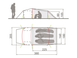 Stan VAUDE Arco XT 3 P Mossy Green