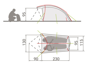 Stan VAUDE Taurus 2 P Mossy Green