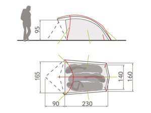 Stan VAUDE Taurus 3 P Mossy Green