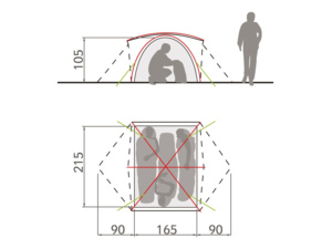 Stan VAUDE Campo 3 P Chute Green
