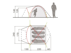 Stan VAUDE Campo Grande XT 4 P Chute Green