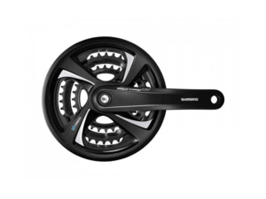 Kliky SHIMANO Tourney FC-TX801 Black 42/32/22 s krytem