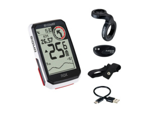 GPS Tachometr SIGMA ROX 4.0 GPS HR Set - White