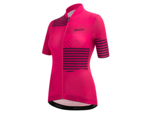Dámský dres SANTINI Giada Optic Lady Raspberry - L