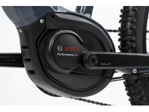 GHOST E-Teru Mid 27.5 Dark Grey/Metallic Light Blue - XS