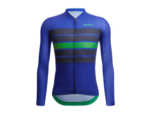 Dres s dlouhým rukavem SANTINI Sleek Bengal Blu Nautica