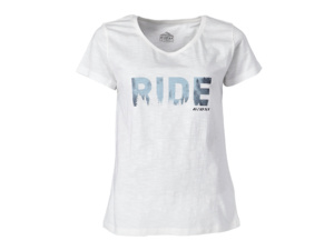 Dámské triko GHOST Casual Line Ride White/Ice Blue - M