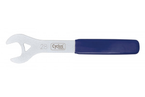 CYCLUS TOOLS 28mm cone spanner, handle with plastic coating