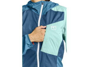 Dámská bunda ORTOVOX Windbreaker Petrol Blue