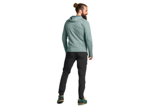 Mikina s kapucí ORTOVOX Fleece Light Grid Deep Ocean Blend