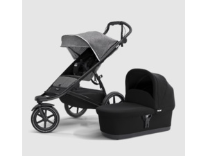 THULE Urban Glide 2 Black/Gray Melange+Bassinet