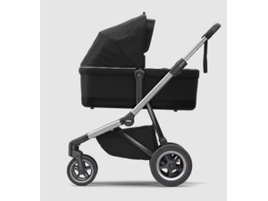 THULE Sleek+Bassinet Aluminum/Midnight Black