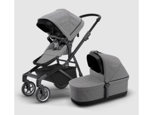 THULE Sleek+Bassinet Black/Gray Melange