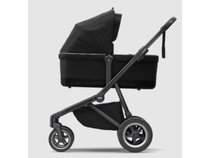 THULE Sleek+Bassinet Midnight Black on Black