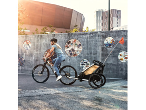 Dětský vozík THULE Chariot Lite Single Aluminum/Agave