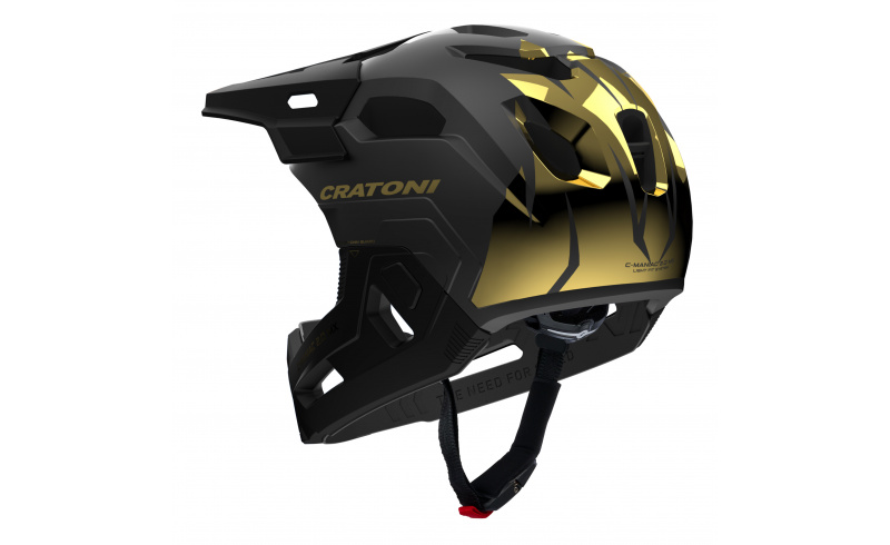 Dětská helma CRATONI C-Maniac 2.0 MX JR. Black/Gold Matt