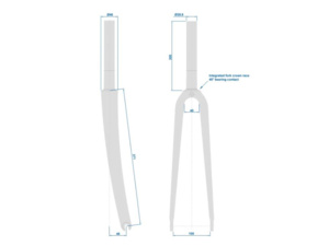 Vidlice RITCHEY Wcs Carbon Road Ud Matte Qr